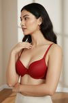Zivame Push-Up Wired Medium Coverage T-Shirt Bra - Sundried Tomato — thumbnail 5